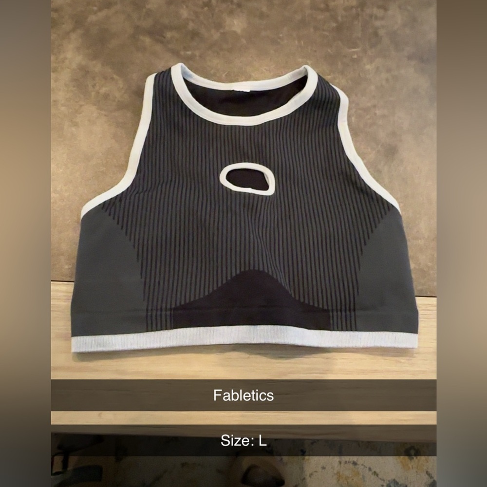 Fabletics sports bra: Size L